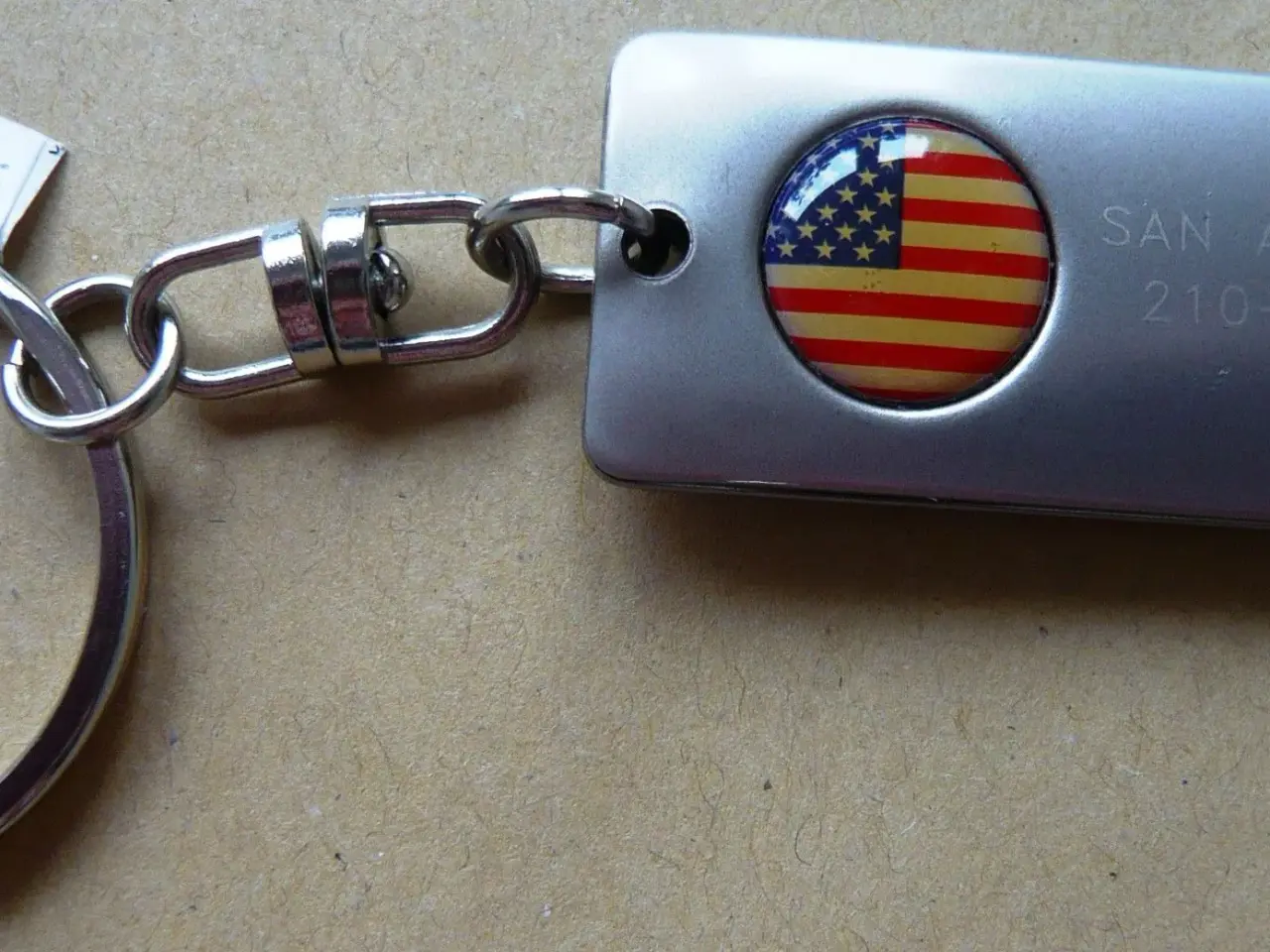 Billede 2 - Nøglering "God bless America"