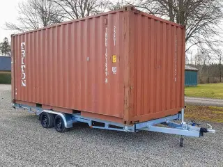 Vlemmix containertrailer 20 fod 3500 kg - 2 aksler