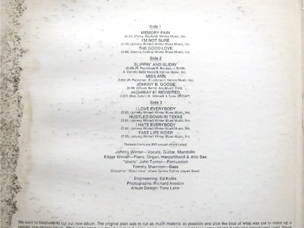 Billede 5 - Johny Winter "2nd" + Edgar Winter - 2,5 LP