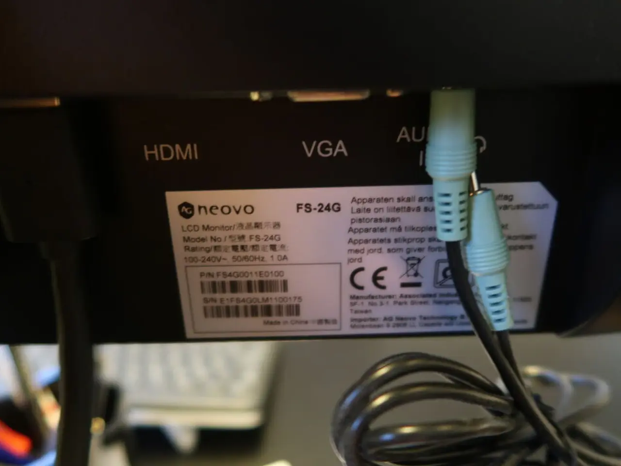 Billede 3 - 2 stk. computerskærme NEOVO FS-24G, tastatur, mus, dockingstation