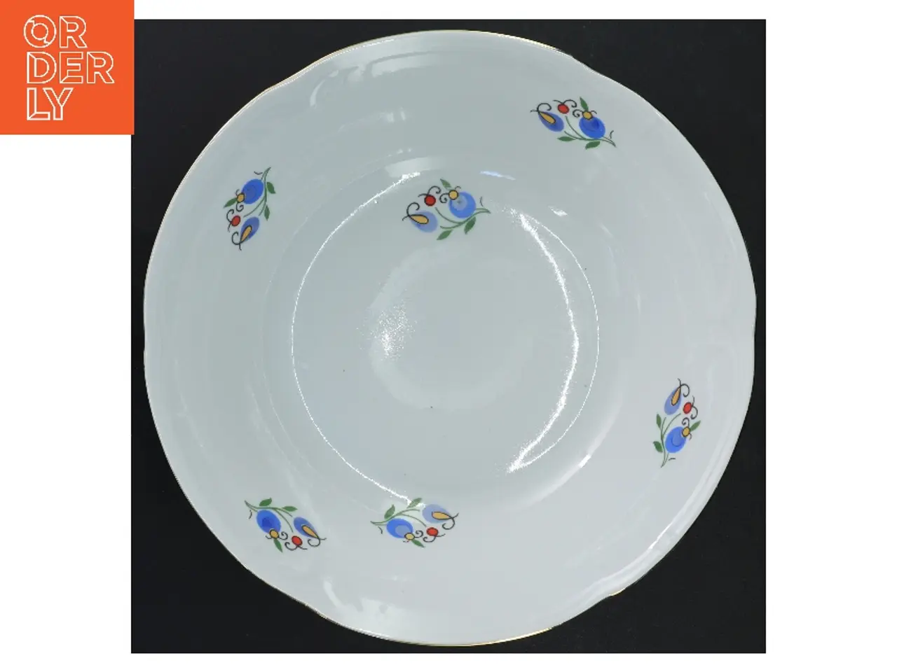 Billede 4 - Porcelænsskål med blomsterdesign