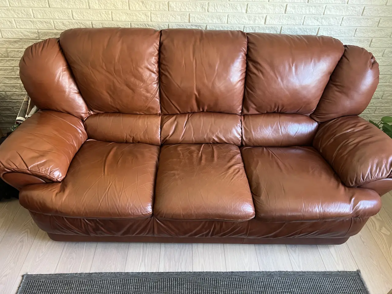 Billede 3 - Læder sofasæt 2+3 personers