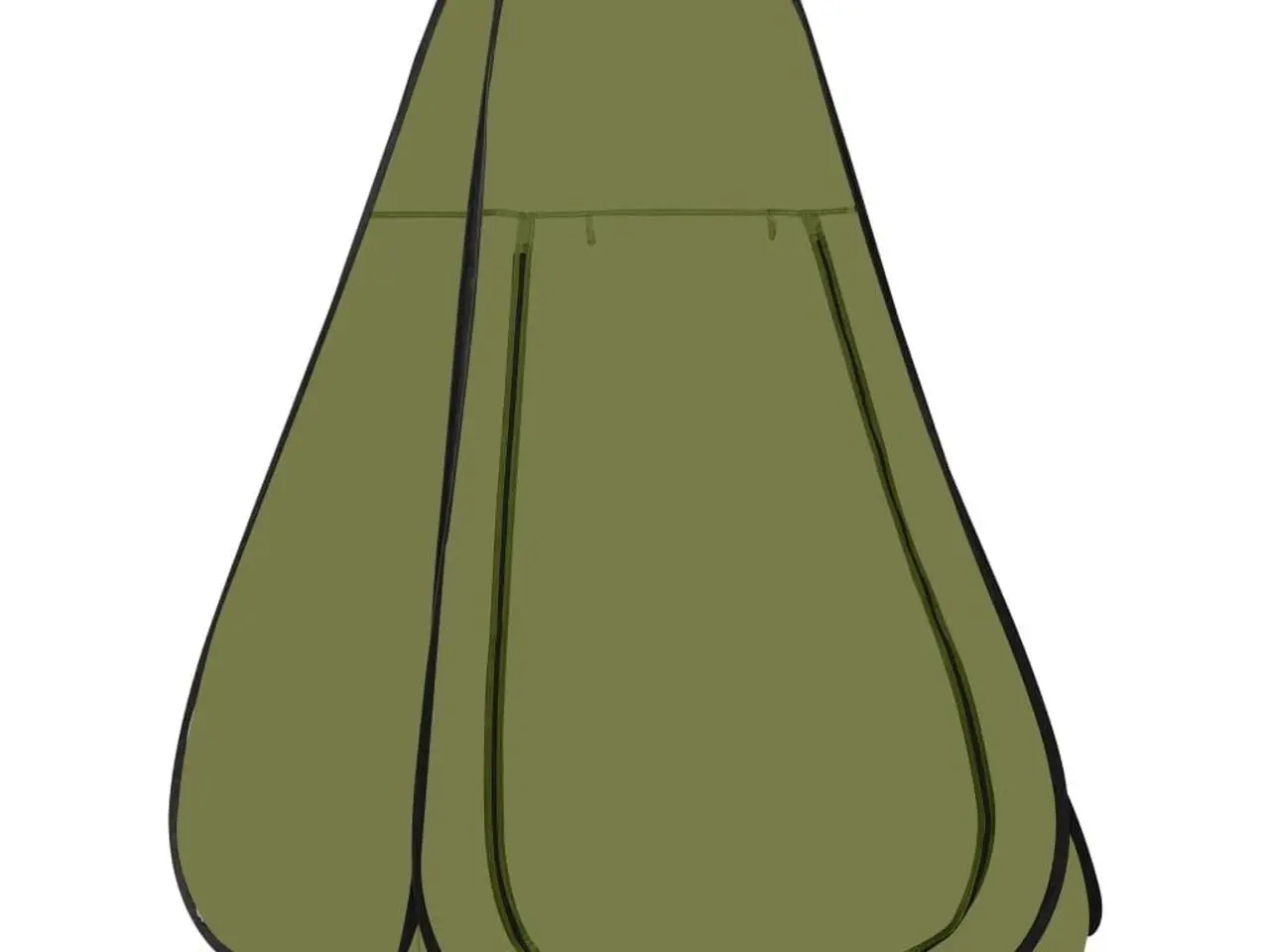 Billede 1 - Pop-up brusetelt - grøn, 120 × 120 × 200 cm