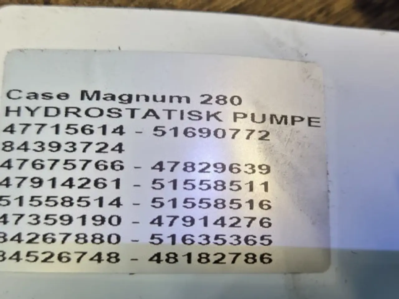 Billede 23 - Case Magnum 280 Hydsrostatisk Pumpe 47715614