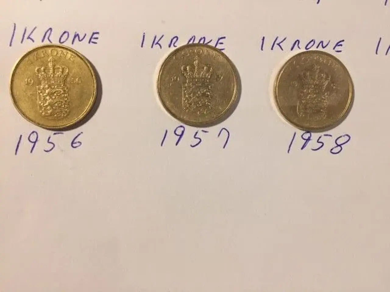 Billede 3 - Gule 1 kroner