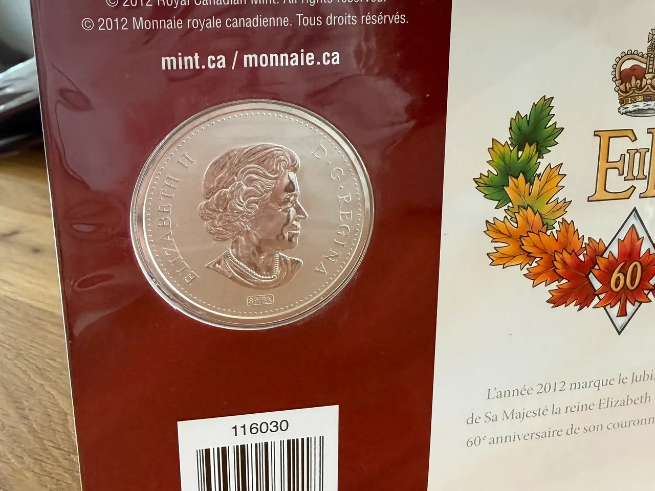 Billede 2 - Canada 50 cents 2012 – Queen Elizabeth II Diamond
