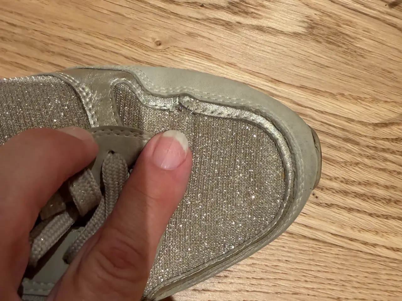 Billede 5 - Tamaris beige/guld sneakers