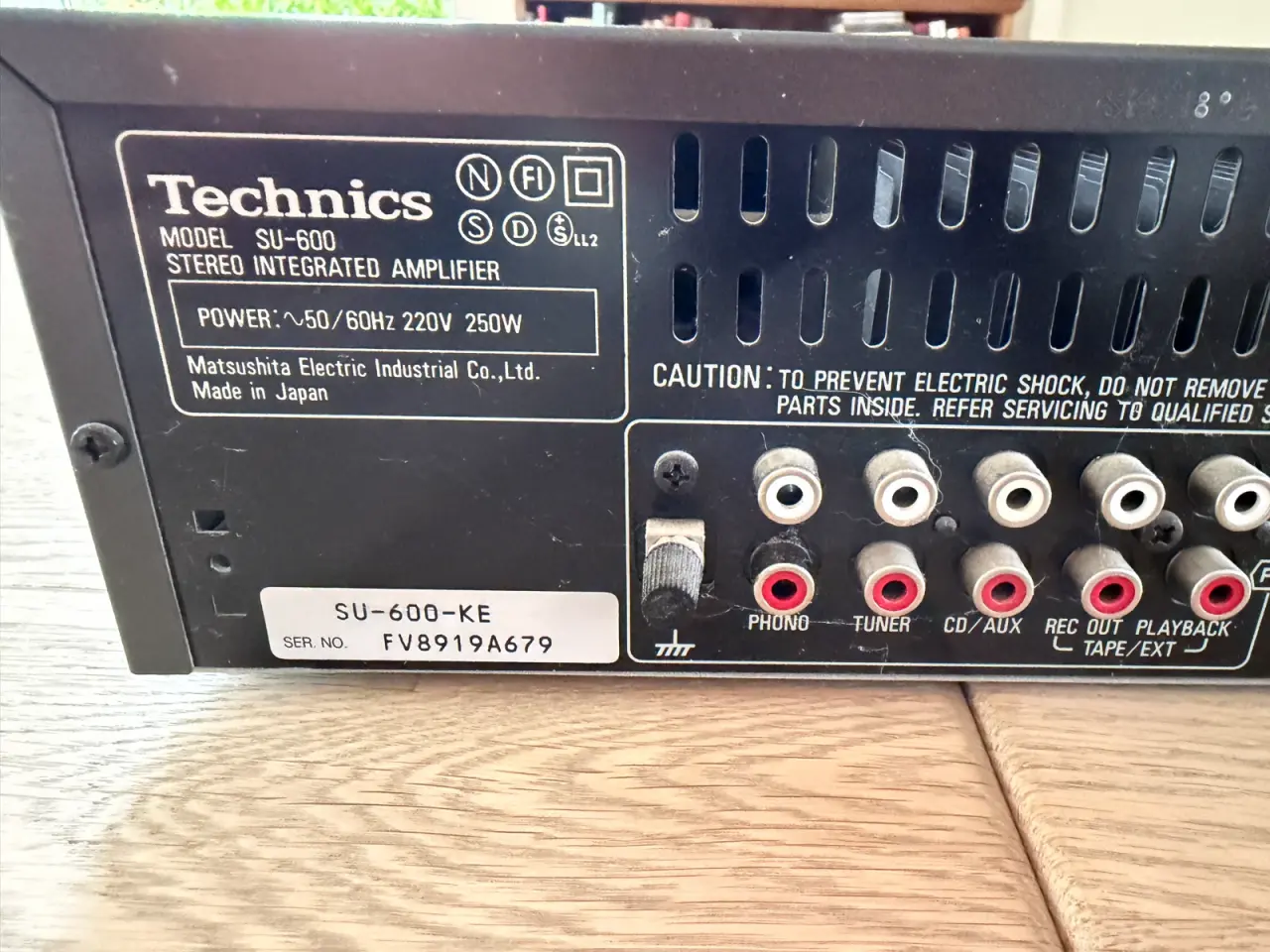 Billede 3 - Technics SU-600 forstærker
