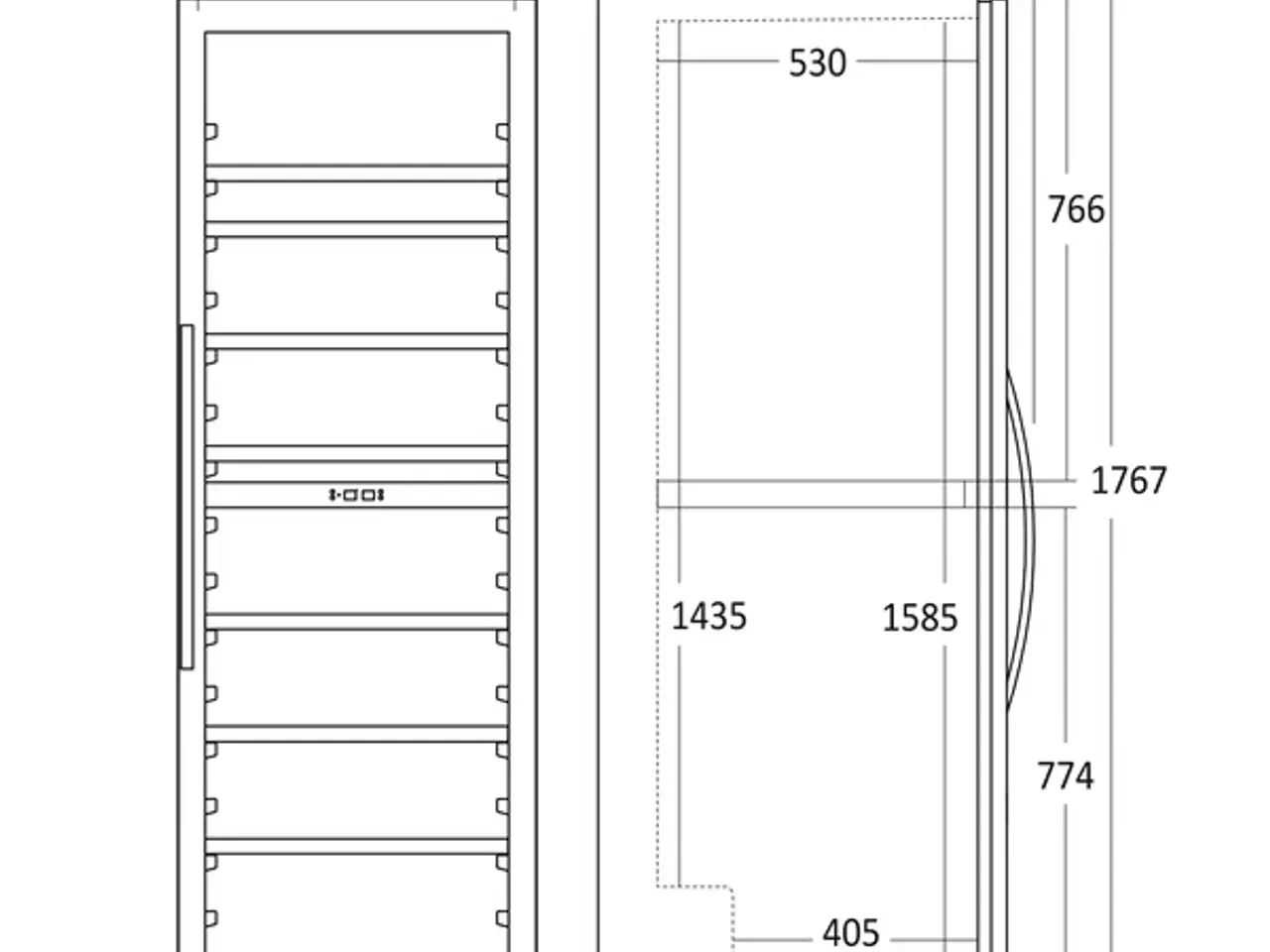 Billede 5 - Scandomestic Vinkøleskab 457 L – SCSV124X