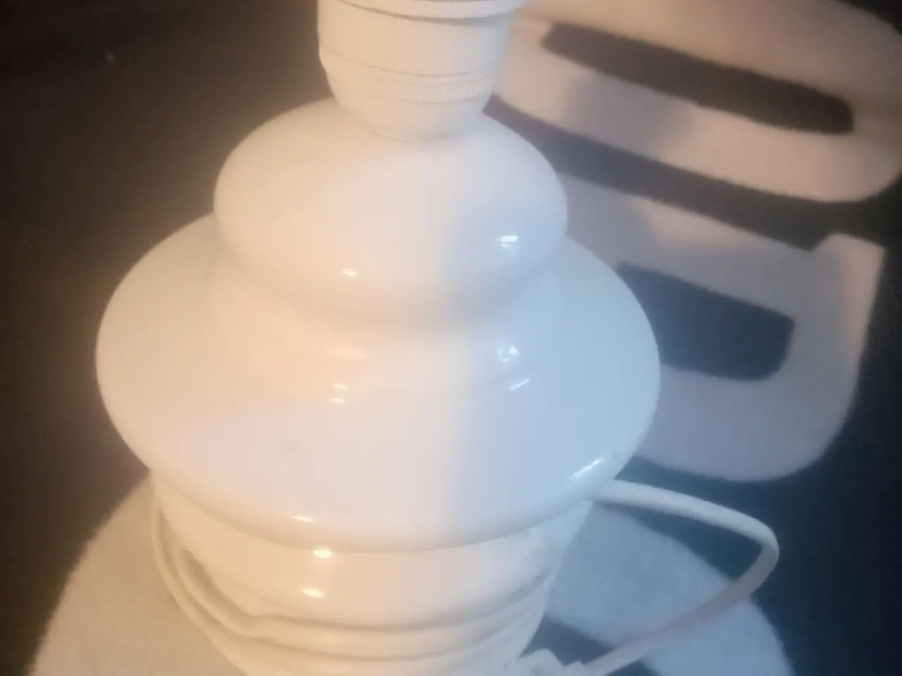Billede 1 - Porcelæns lampe