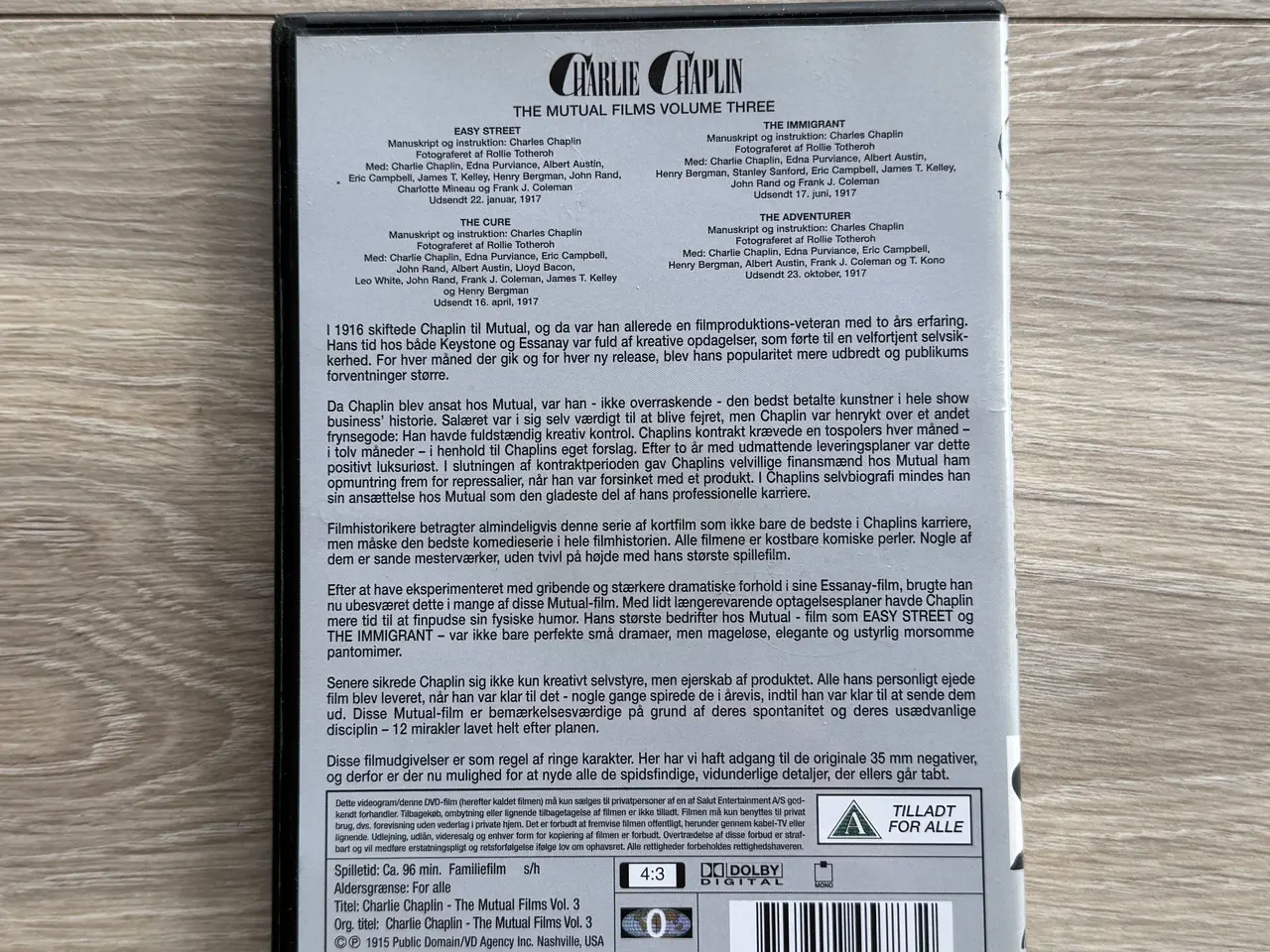 Billede 2 - CHARLIE CHAPLIN - THE MUTUAL FILMS