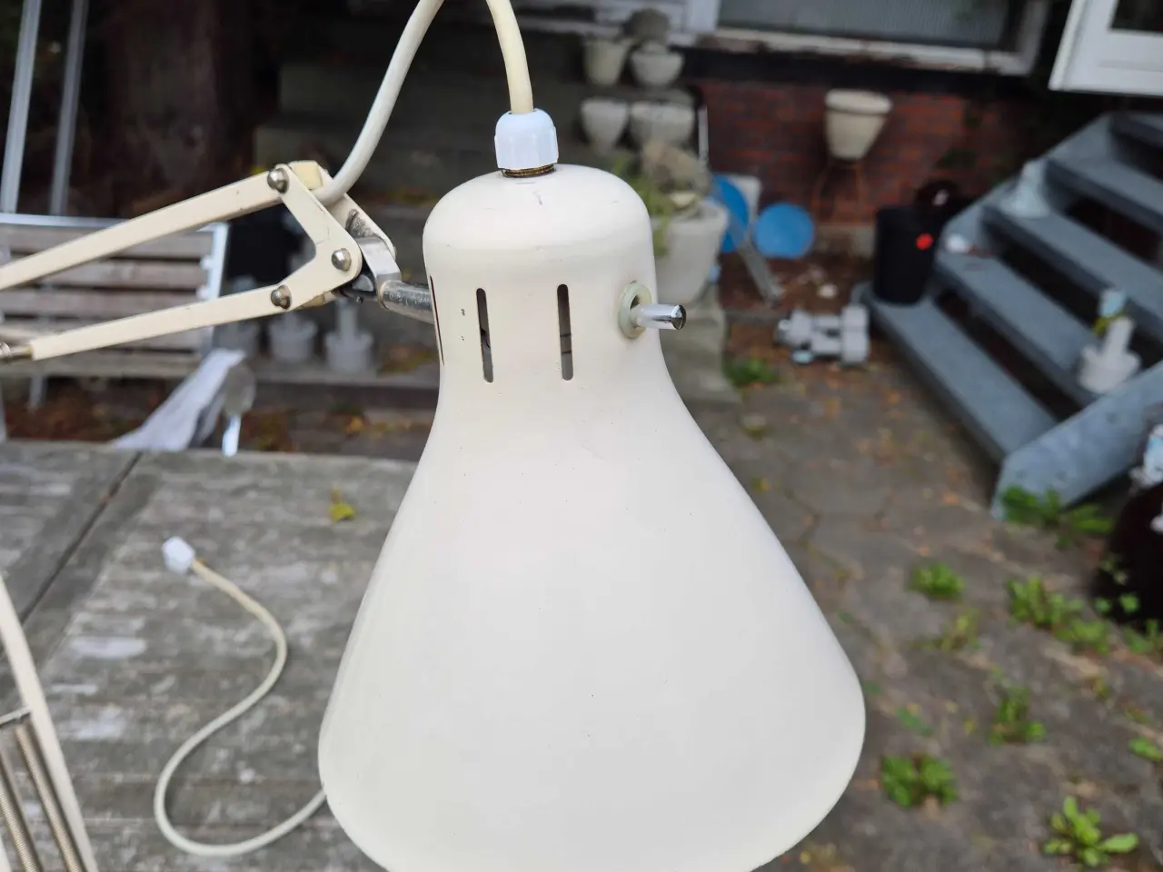 Billede 1 - Flødefarvet arkitektlampe i klassisk dansk design