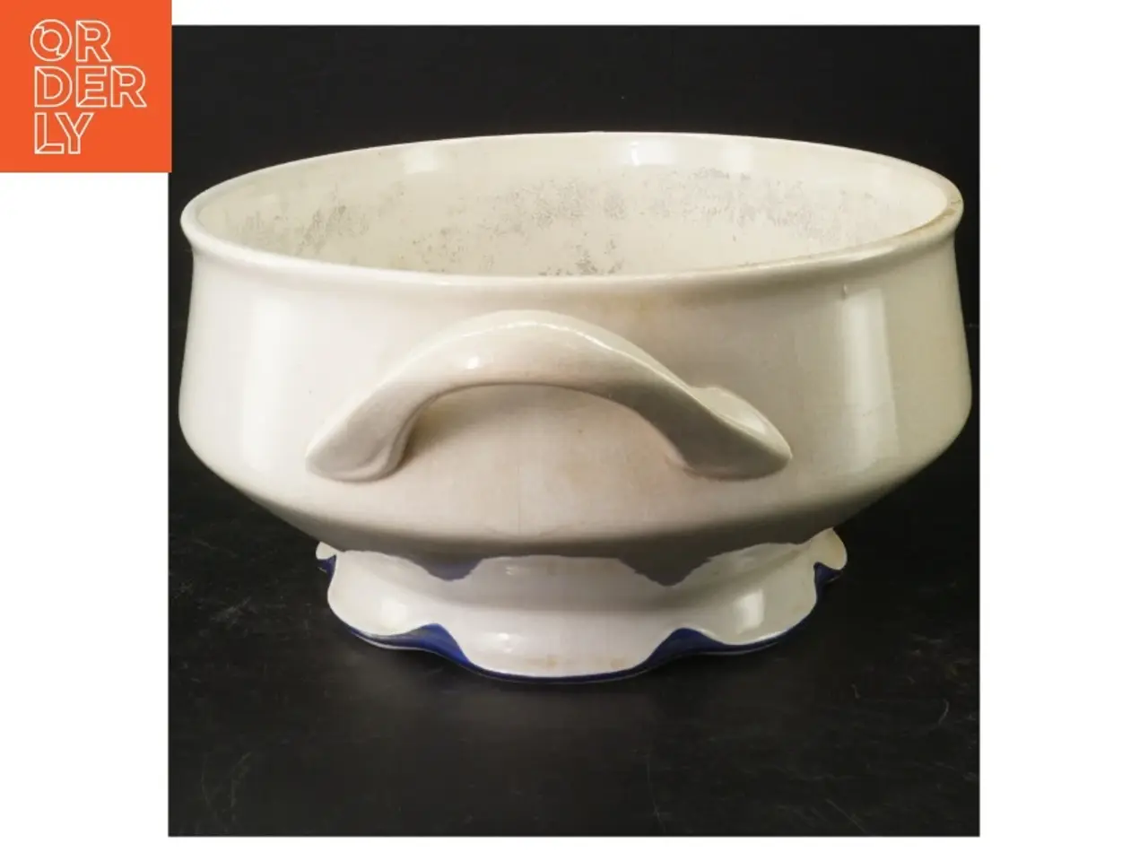 Billede 1 - Serveringsskål med Jugend stiltræk (str. 37x24 cm)DD F9