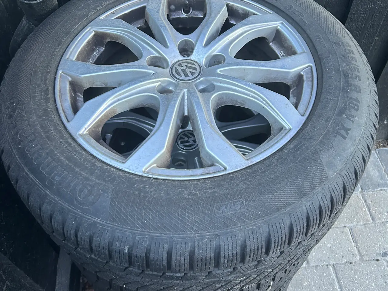 Billede 1 - VW 18” alu. fælge 5x130 med vinterdæk-255/55R18