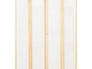 4-panels rumdeler 160 x 170 x 4 cm stof cremefarvet