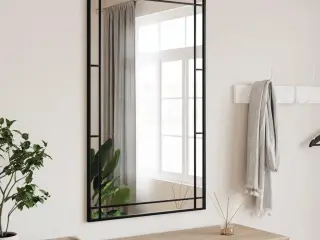 Vægspejl 60x100 cm rektangulært jern sort