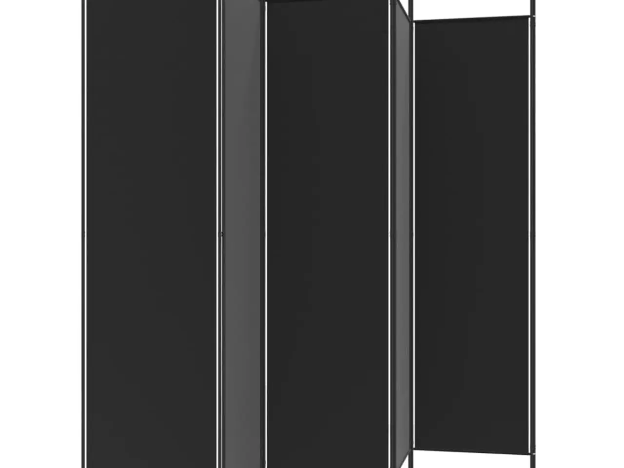 Billede 5 - 6-panels rumdeler i stof - 300 × 200 cm, sort