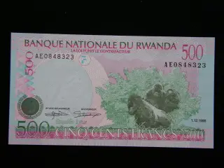 Rwanda 500 Francs 1998 P26 Unc.