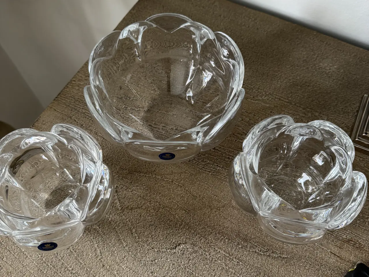 Billede 1 - Royal Copenhagen Lotus krystalskåle 