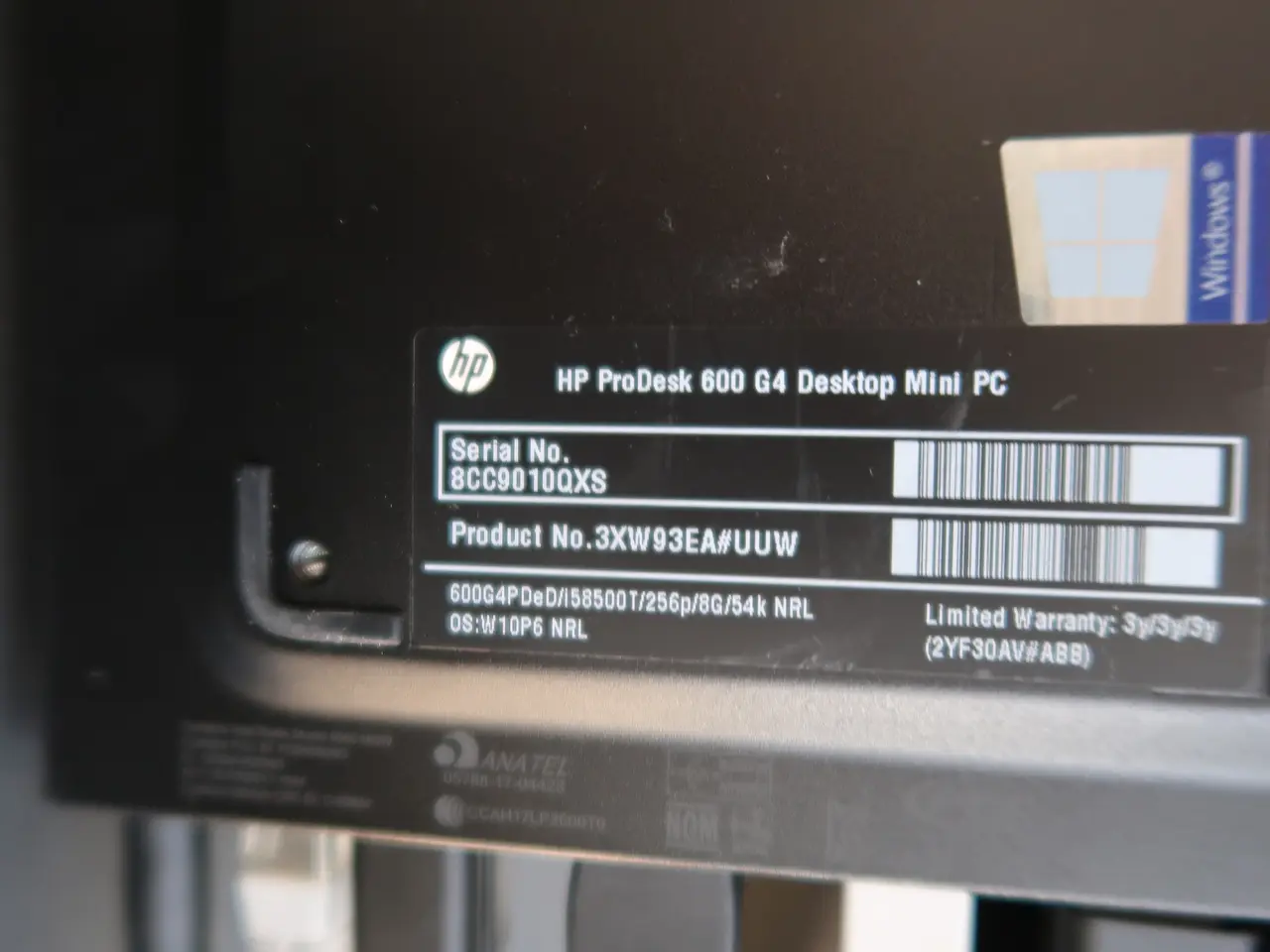 Billede 3 - Computer HP ProDesk 600 G4 Desktop Mini PC