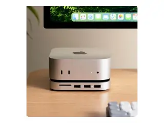 MacMini M4 med stand, fra 10. md 2025 sælges.