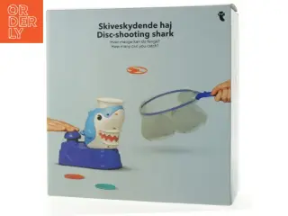 Skiveskydende haj legetøj fra Tiger (str. 21 x 19 cm)