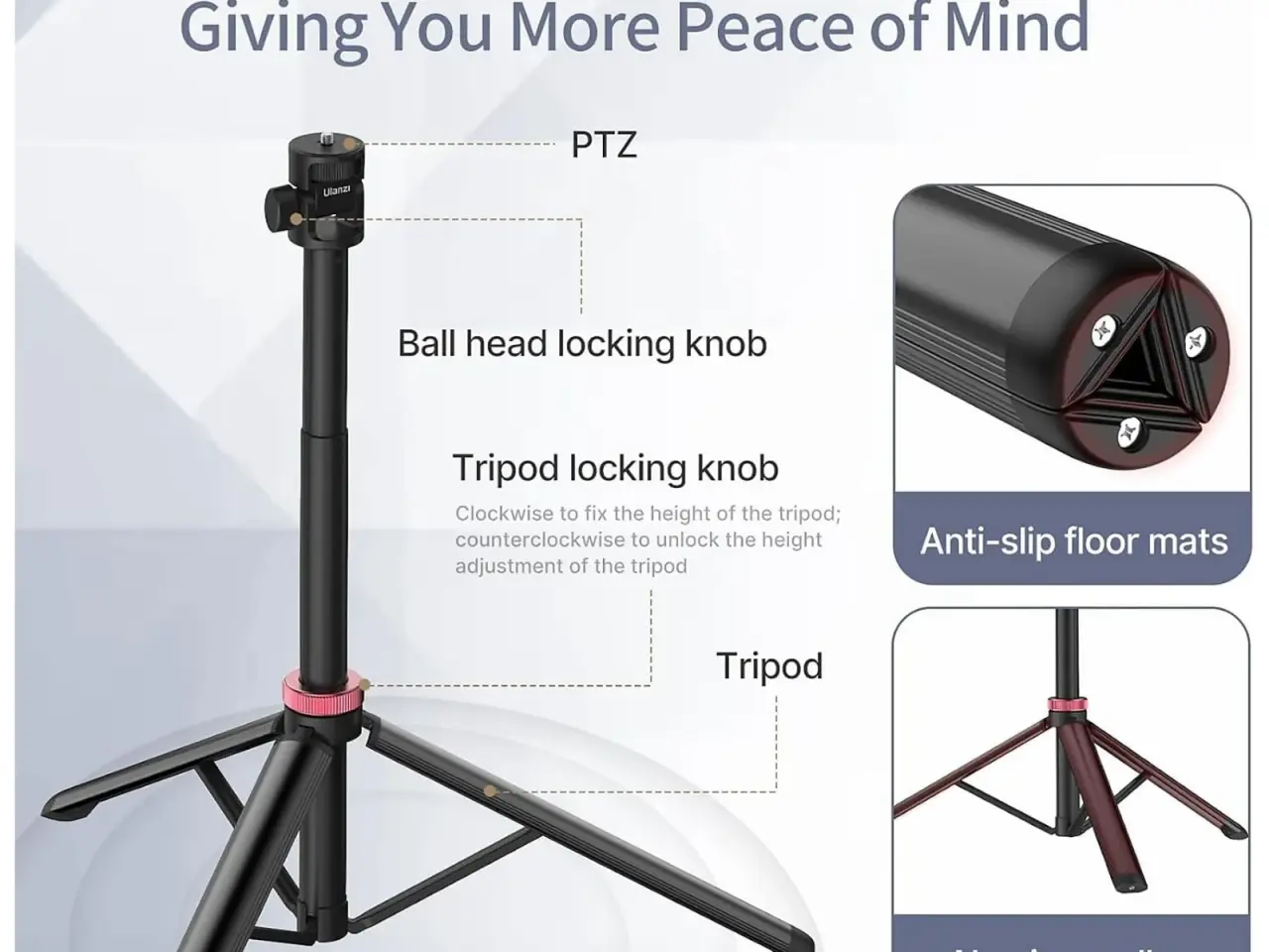 Billede 4 - MT 79 2M Aluminium Led Light Tripod