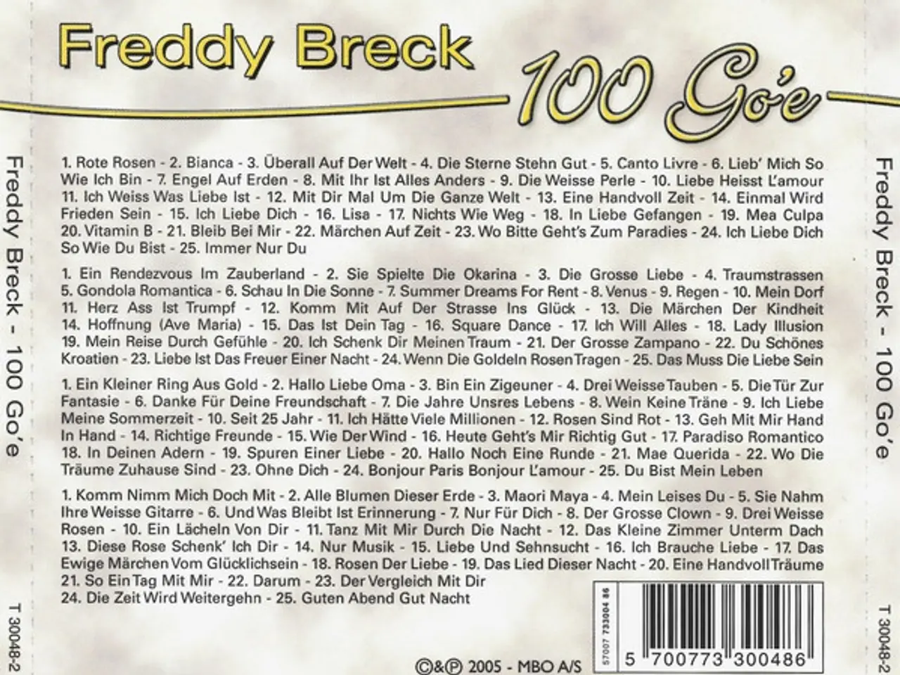 Billede 2 - Freddy Breck – 100 Go'e – 4CD