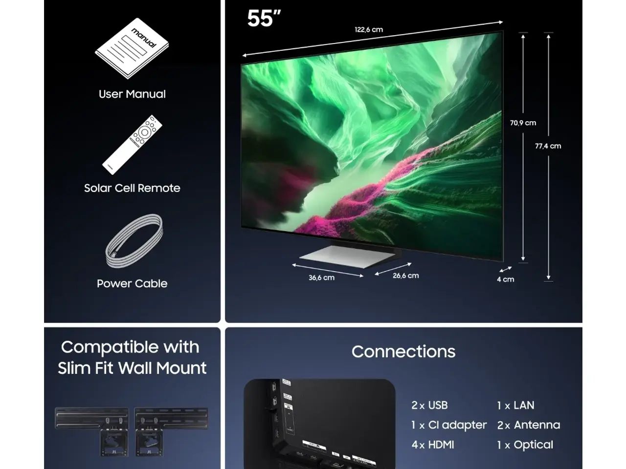 Billede 8 - Samsung 55" 4K OLED TV 2026 TQ55S92HAEXXC