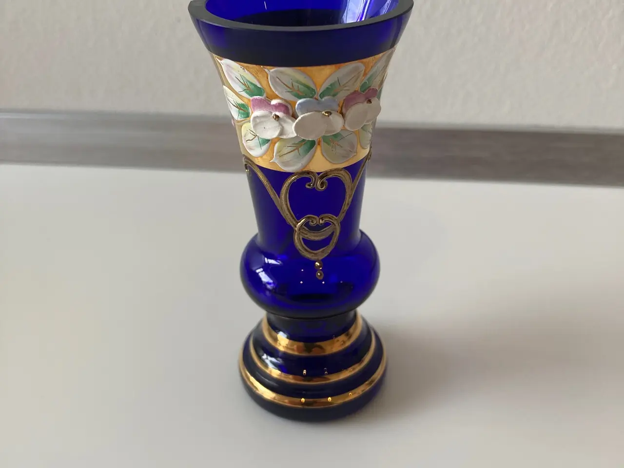 Billede 3 - Bohemian Crystal – Håndmalet Guld på Blå, Grøn & R