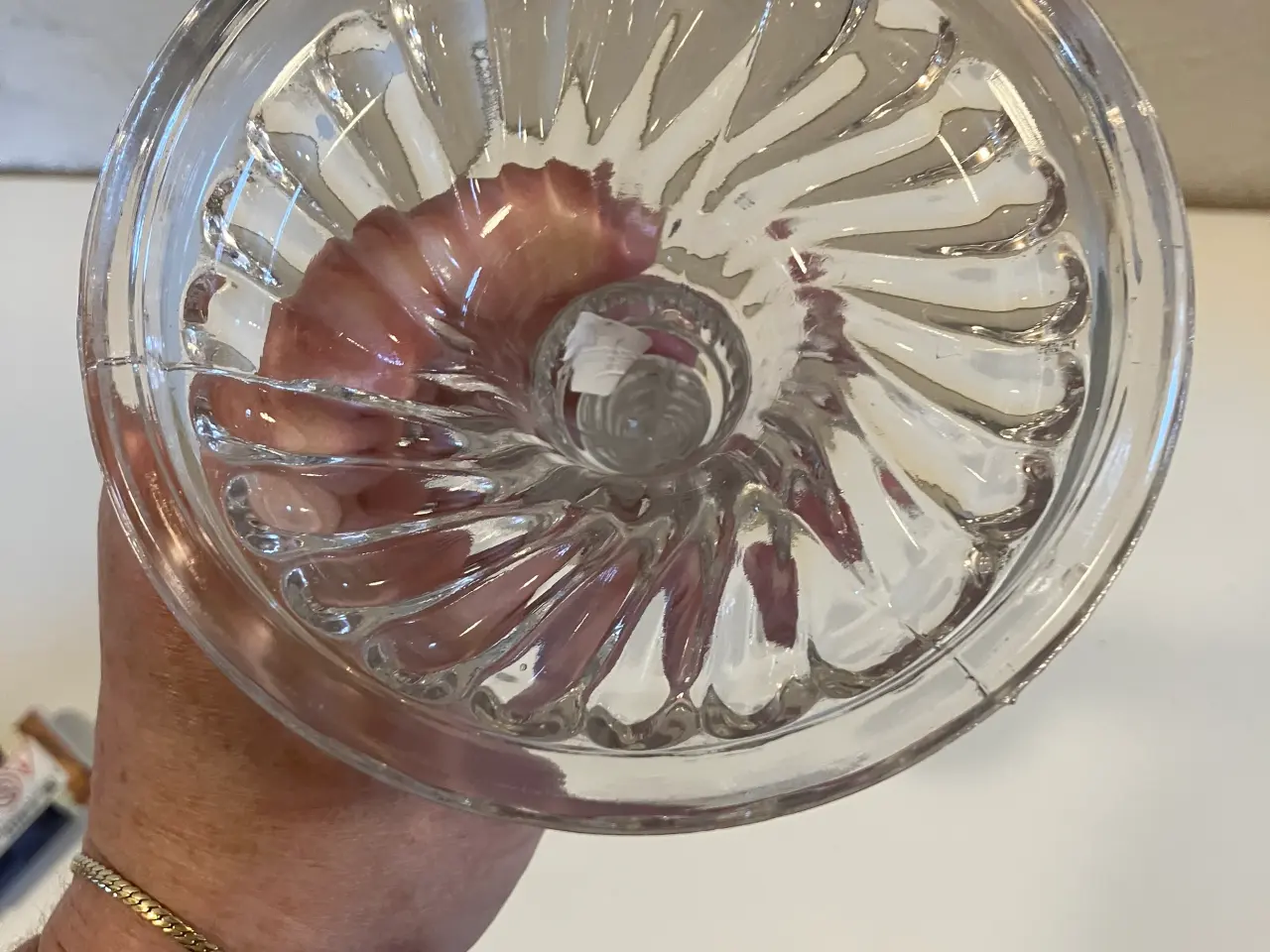 Billede 4 - Belgisk glas lysestage