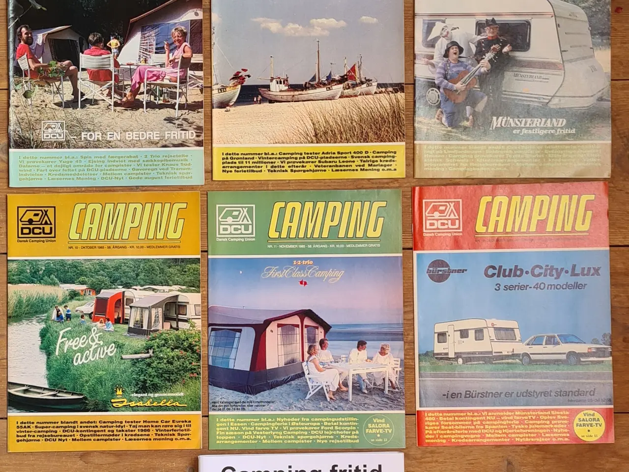 Billede 2 - Camping Fritid 1985 sæt med 12 blade