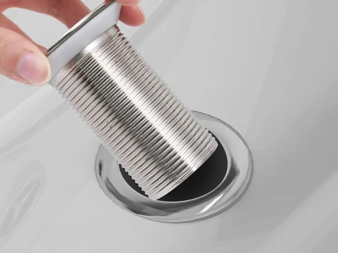 Billede 6 - Trykafløb uden overløb 6,4×6,4×9,1 cm - krom pop-up