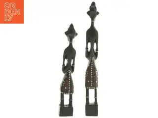 Afrikanske figurer (str. 19 cm og 24 cm)