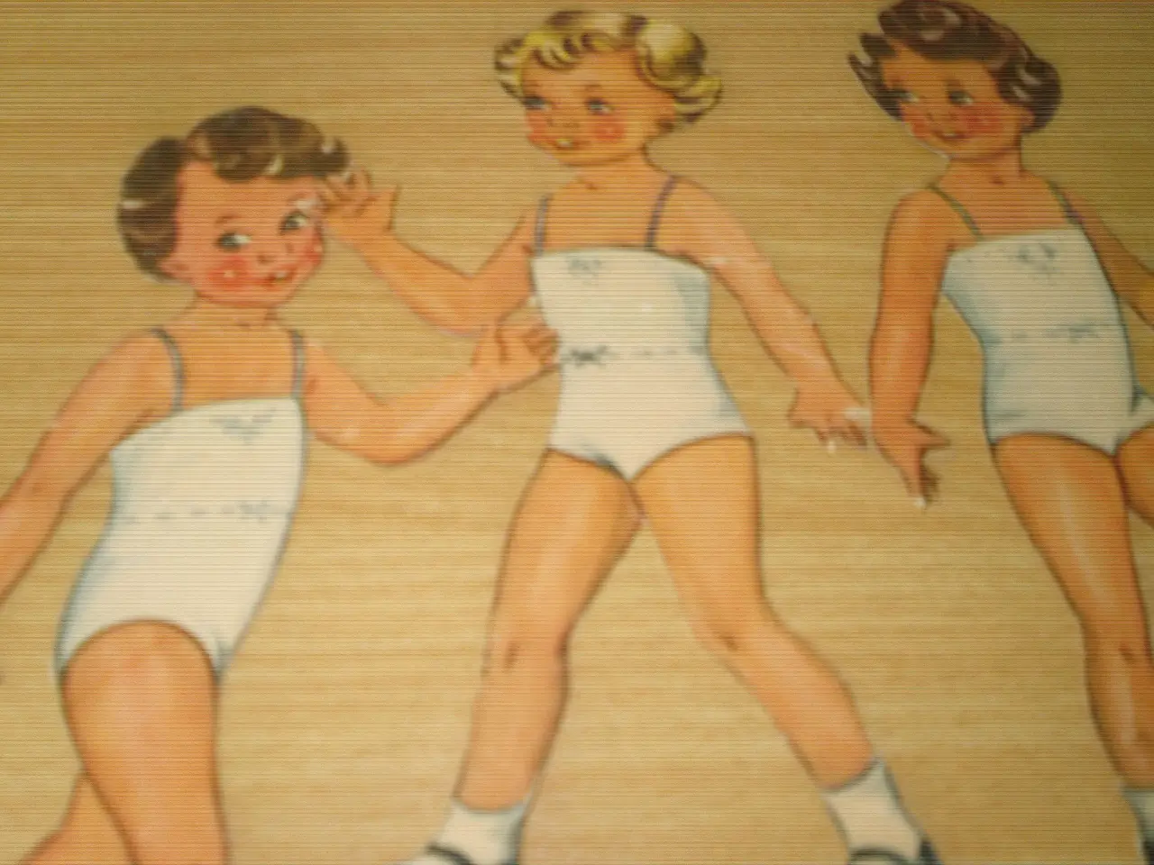 Billede 1 - Meget gamle Påklædnings Dukker.