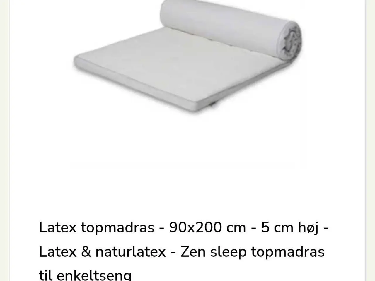 Billede 1 - 2 Nye topmadrasser i latex