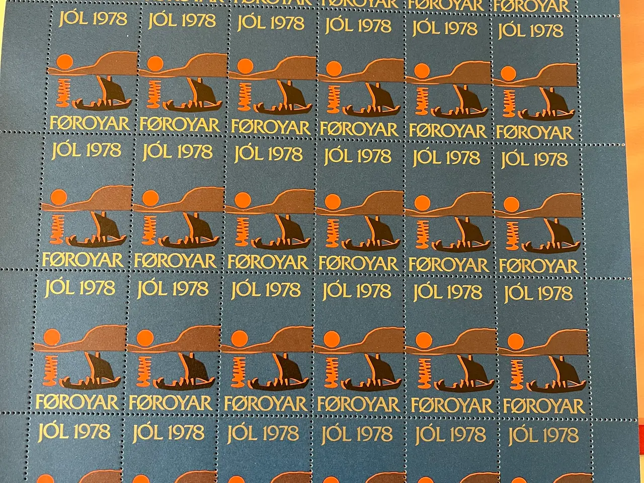 Billede 1 - Julemærke fra Føroyar 1978
