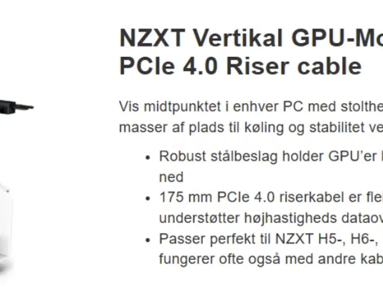 Billede 1 - Vertical GPU Mount og SLI Bridge