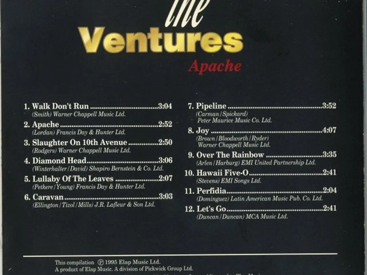 Billede 5 - The Ventures – Apache – CD