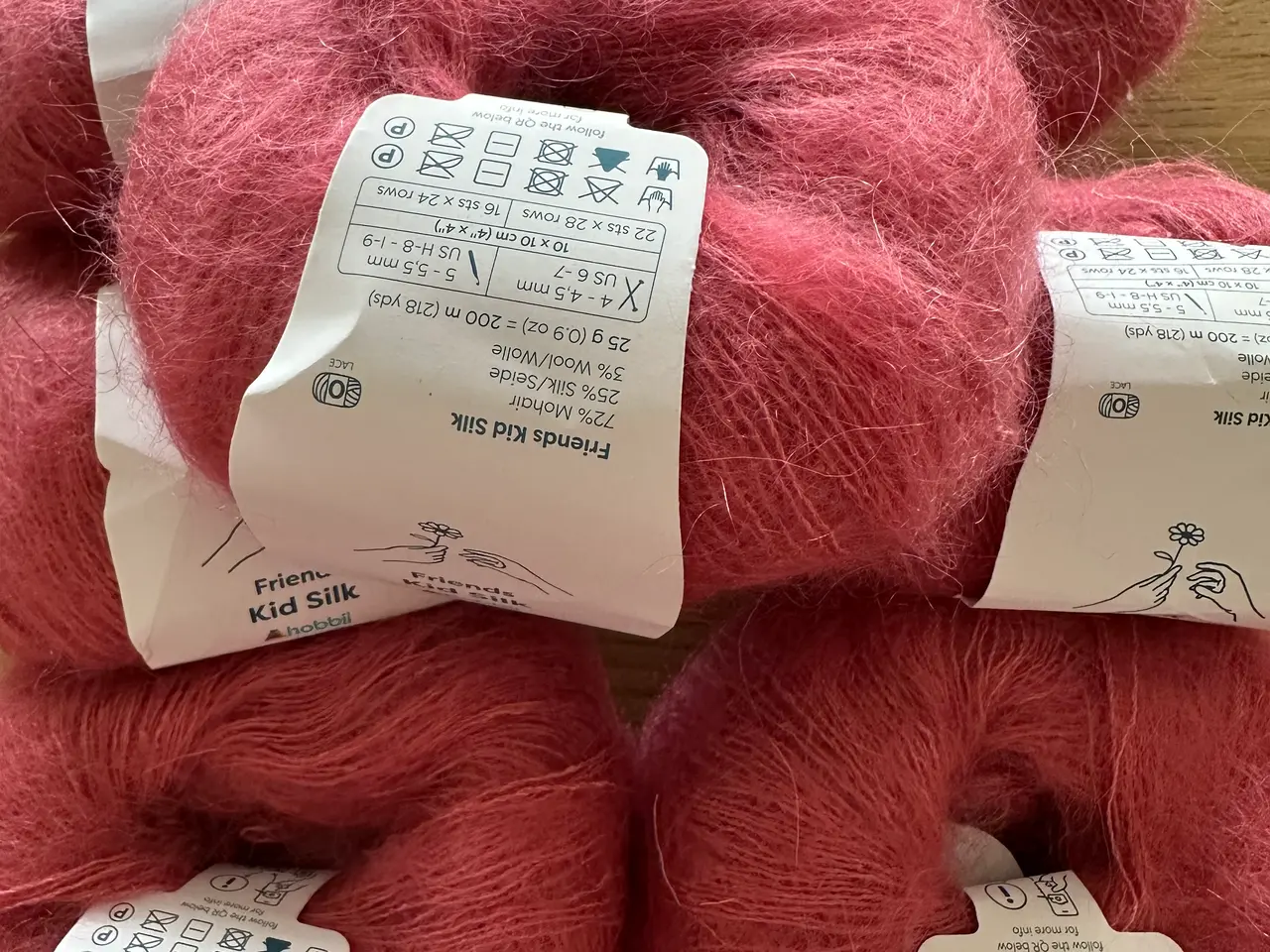 Billede 1 - 175 g. Kid Silk. Røgfrit