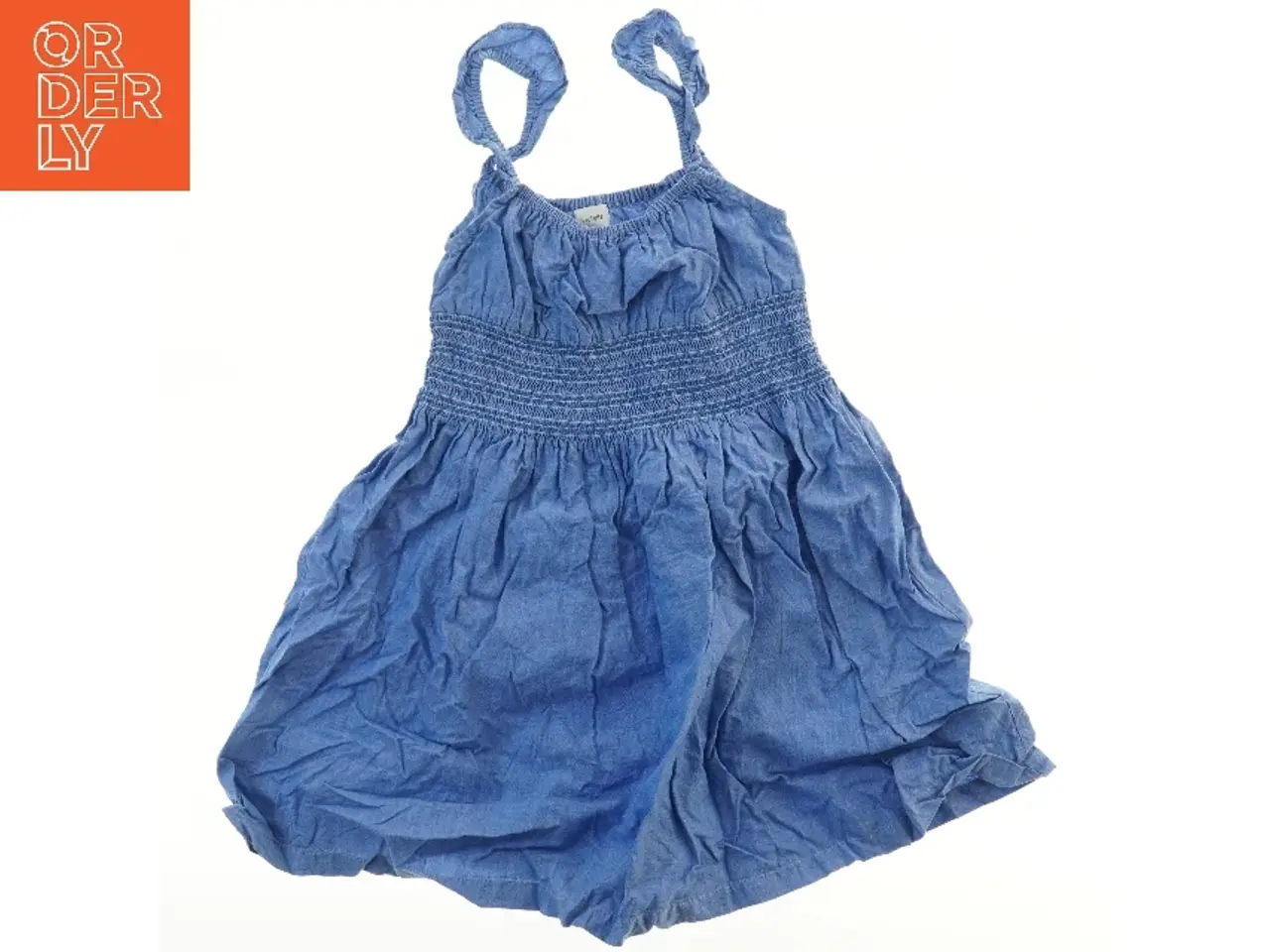 Billede 1 - Blå sommerkjole med elastiske stropper fra Mini A Ture (str. 116)