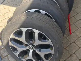 4 orginal alufælge med gode dæk 