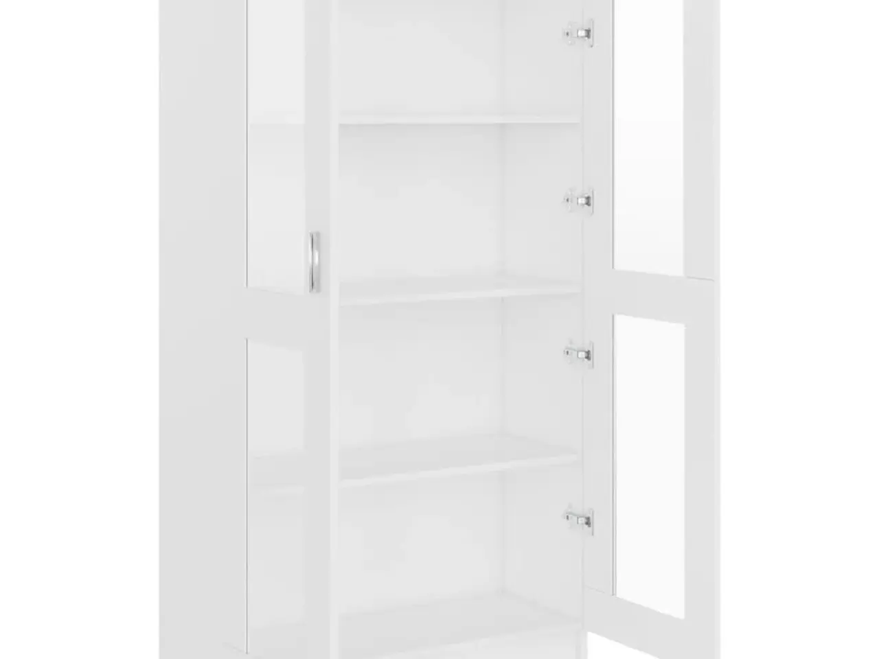 Billede 5 - Vitrineskab med 2 låger 82,5 x 30,5 x 150 cm - hvid