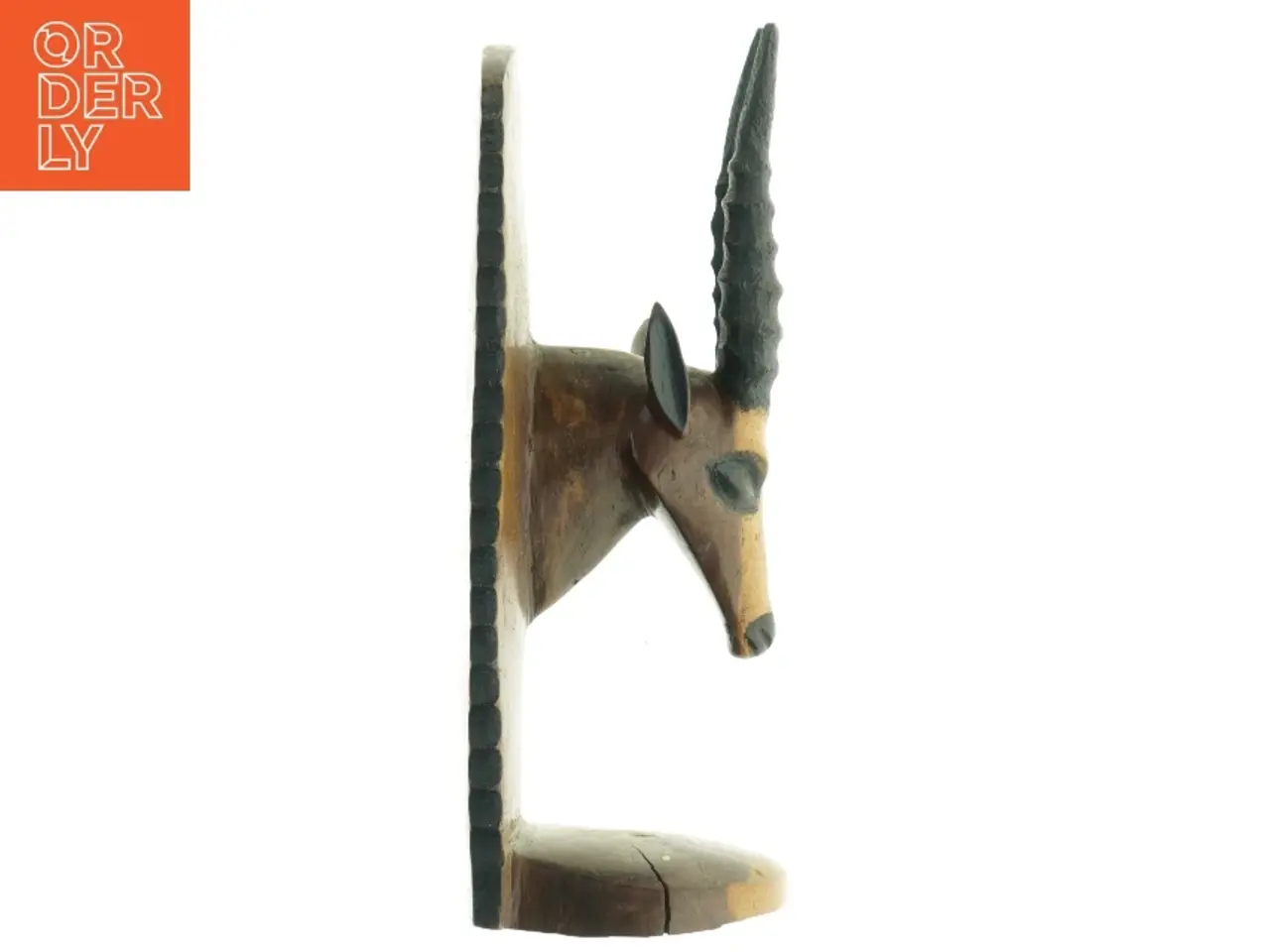 Billede 1 - Træantilope / bogstøtte (str. 31. x 10 cm)