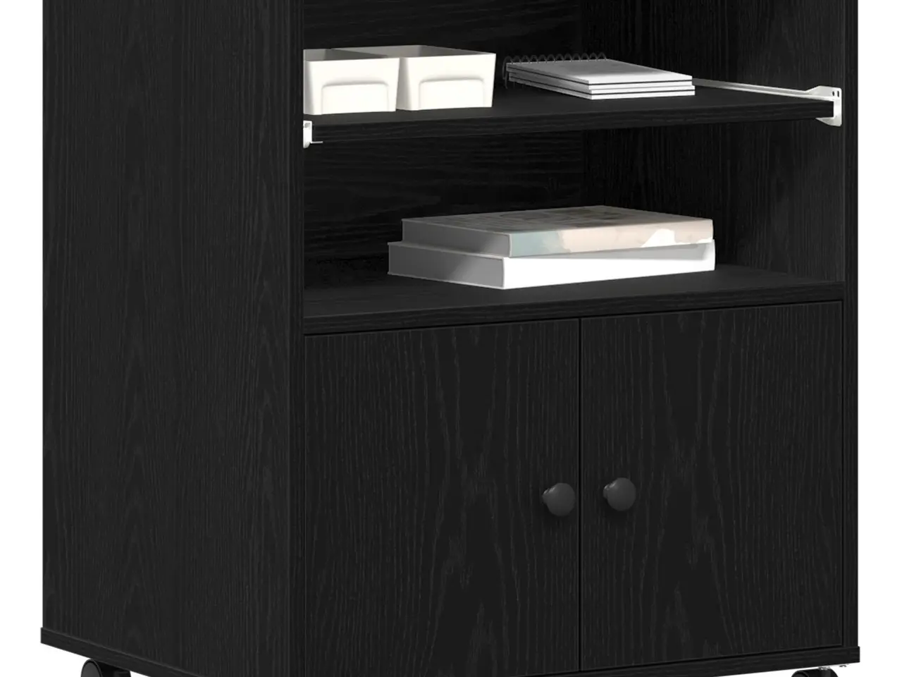 Billede 3 - Printerbord i sort eg 60 x 48 x 74 cm