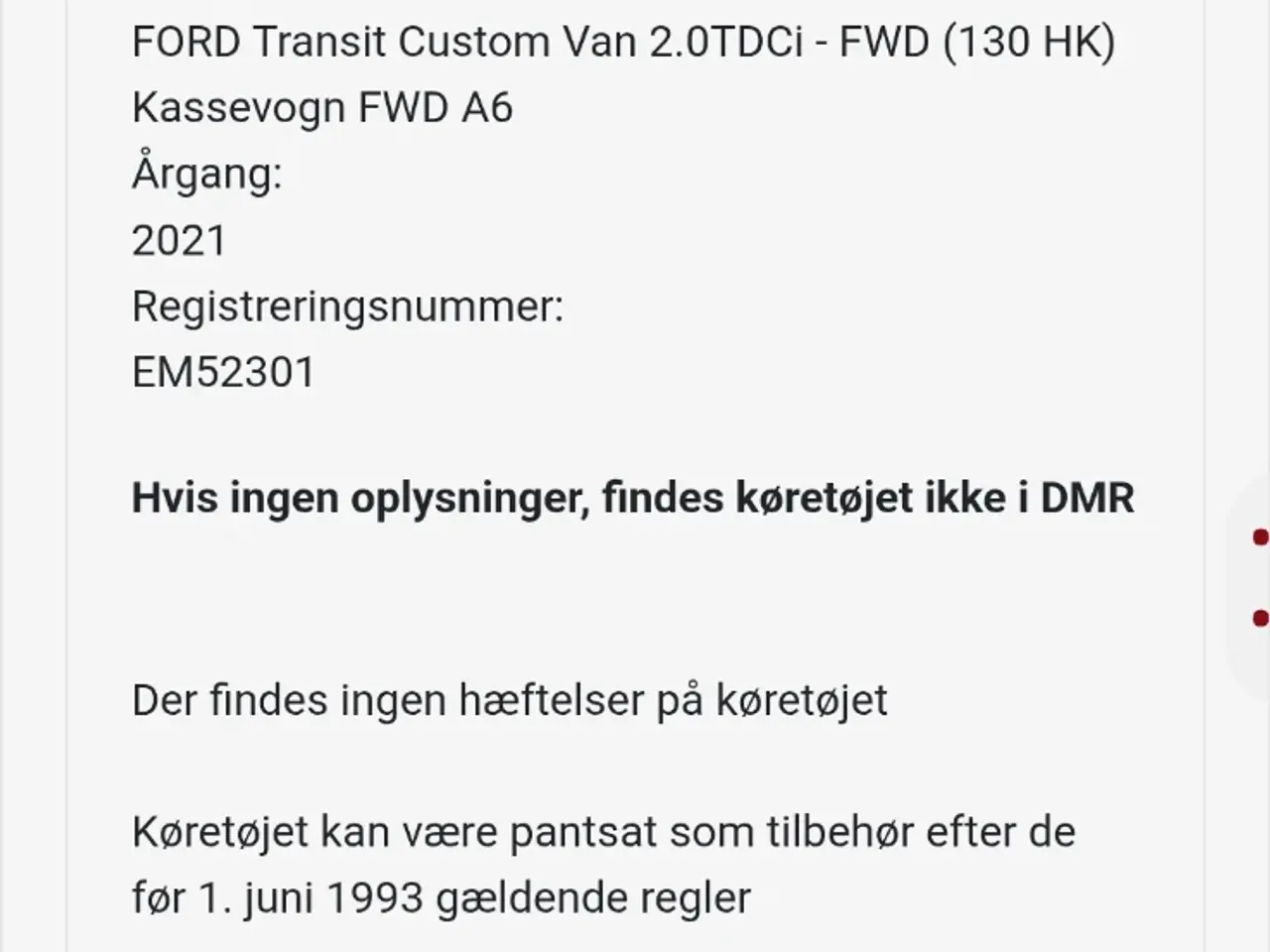 Billede 2 - Ford transit 2.0 custmo 130 hk lang model