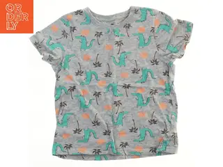 Grå T-shirt med krokodillemønster fra Lupilu (str. 116)