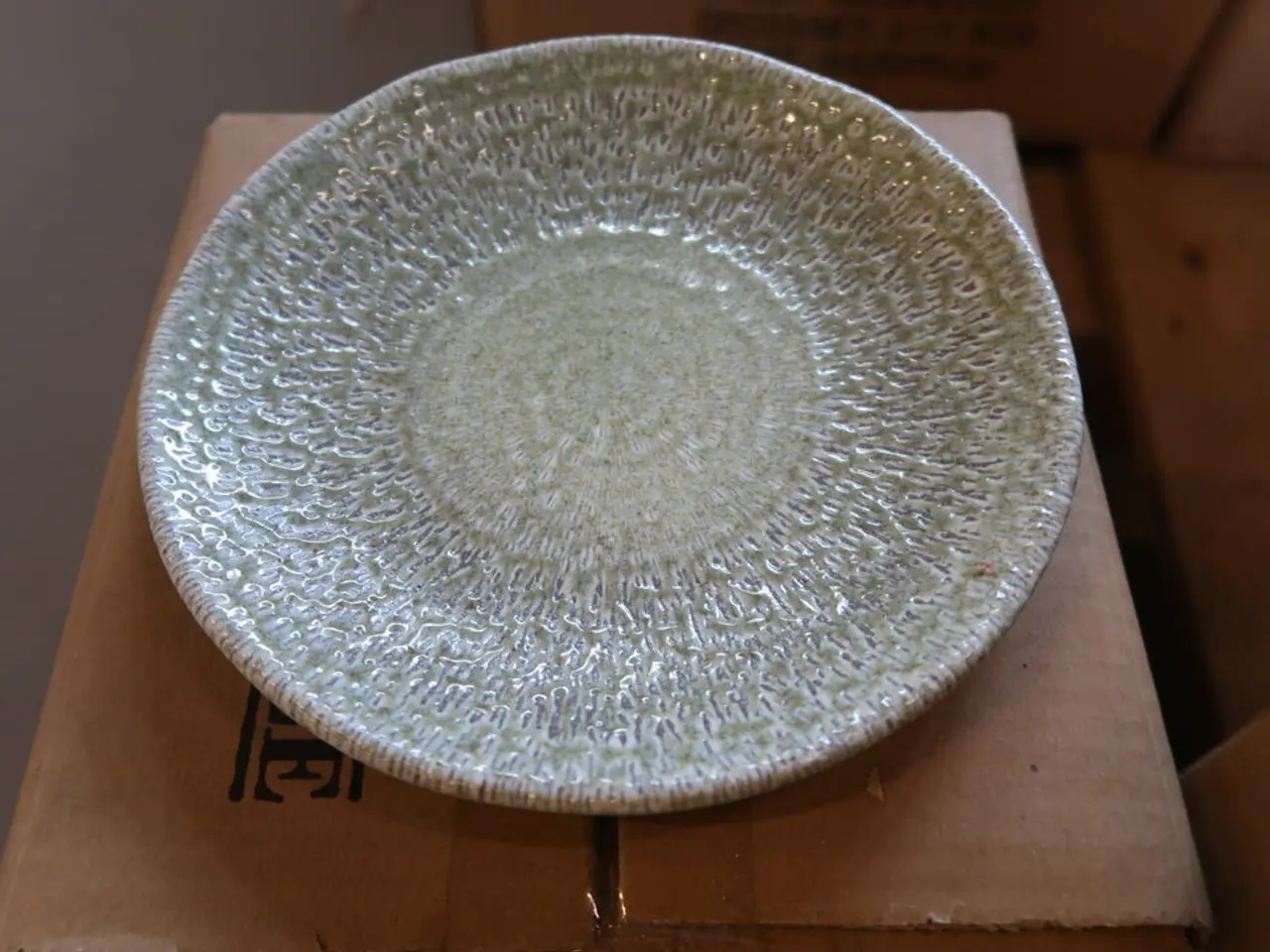 Billede 2 - 43 stk. Dudson Harvest Grain flad tallerken uden fane, grøn, ø16,4 cm