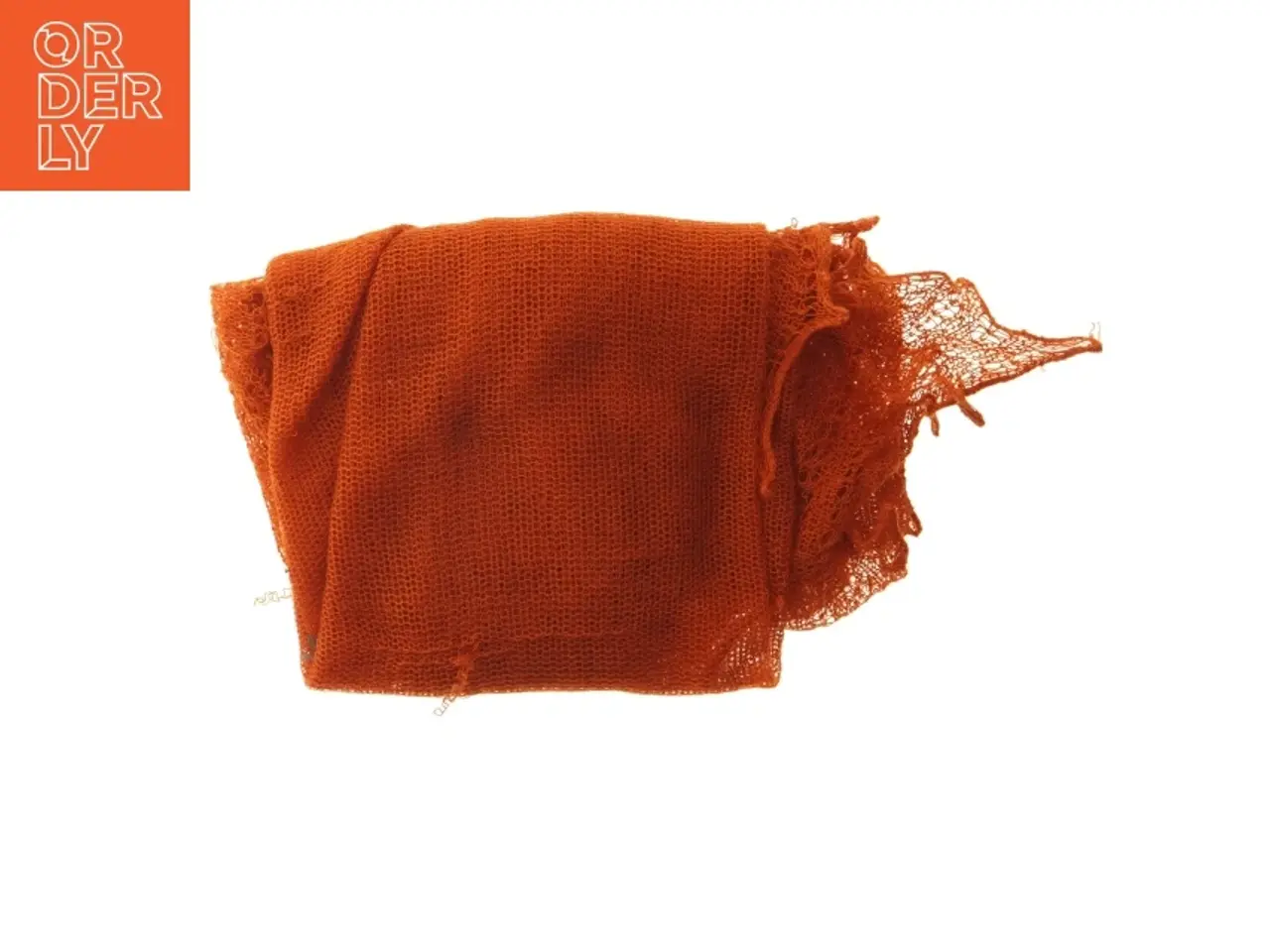 Billede 1 - Orange tørklæde (str. 110x110 cm)