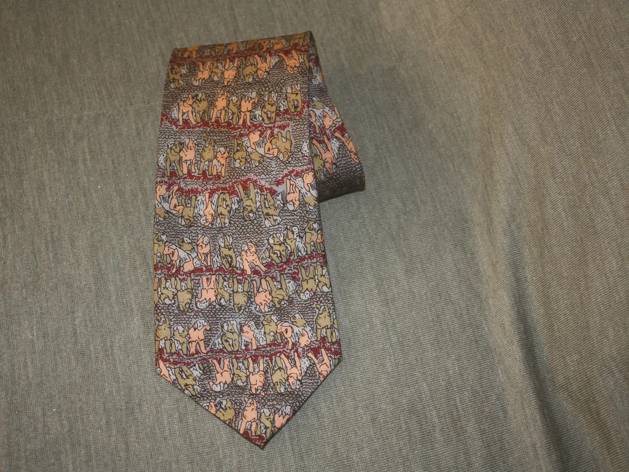 Billede 1 - Vintage silke slips Saddler med hund / hunde